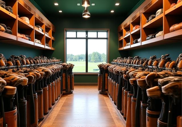 Interno elegante del pro shop