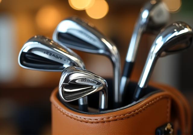 Set di mazze da golf professionali nel pro shop